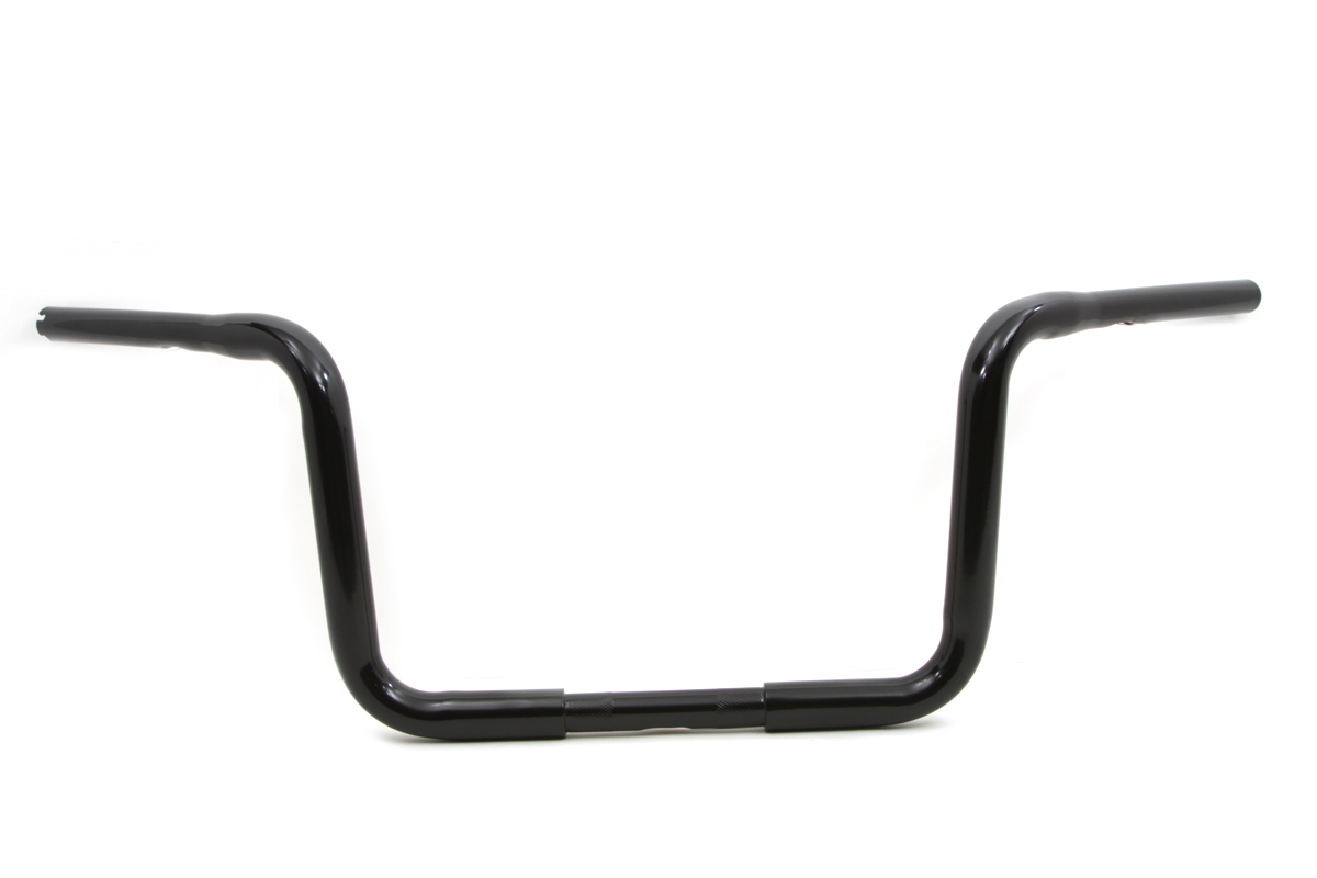 11" Black Wide Body Ape Hanger 1-1/4" Handlebar With Indents