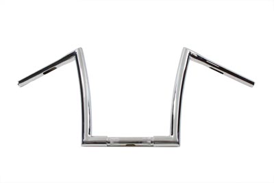 10-1/2" Z-Bar Handlebar with Wiring Holes fits 1" Risers