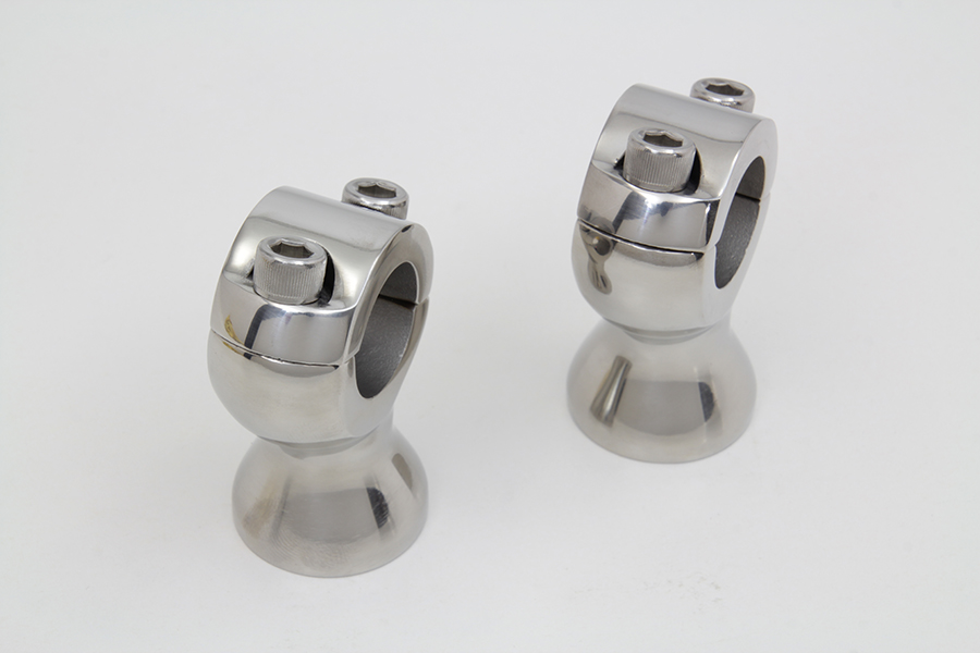 Stainless Steel 1-3/4" Riser Set for 1" Handlebars