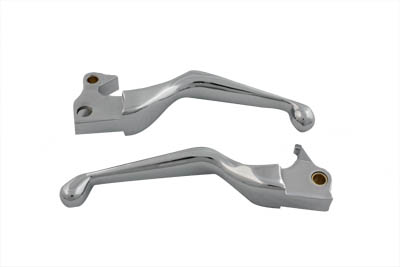 Chrome Smooth Hand Lever Set for Harley XL 2007-UP Sportsters