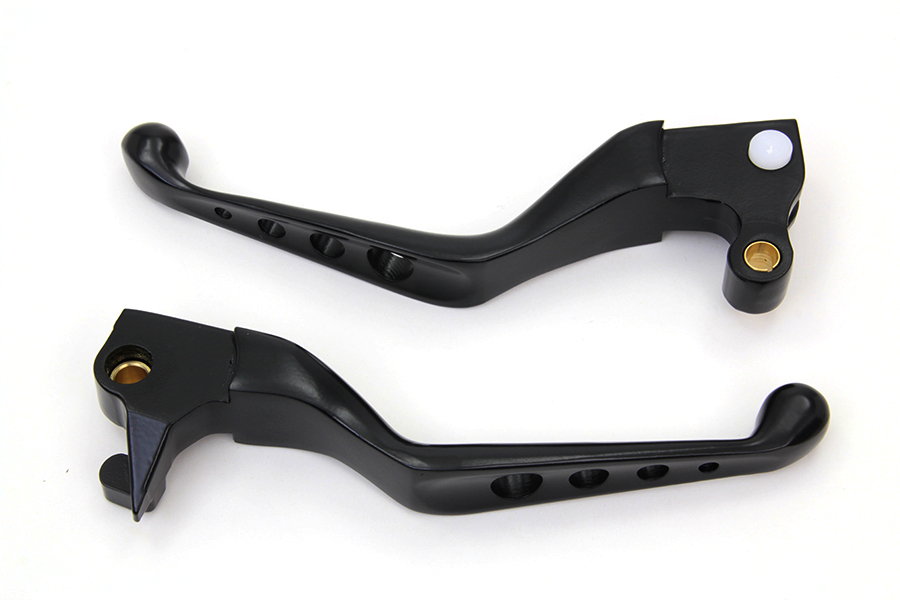 Black XL 2004-2006 Sportsters Drilled Hand Lever Set