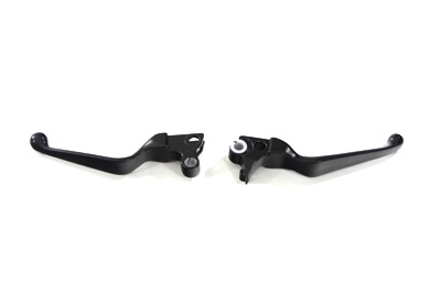 Smooth Hand Lever Set Black for Harley 1996-2006 Big Twins & XL