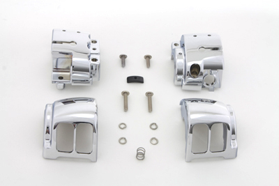 Handlebar Control Switch Housing Kit Chrome for 2011-UP Big Twins