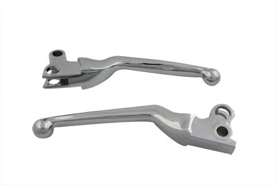 Chrome Power Hand Lever Set for Harley 1979-95 Big Twins & XL
