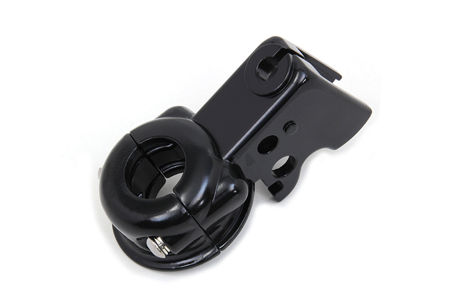 Clutch Hand Lever Bracket with Clamp Black for 1996-UP Models