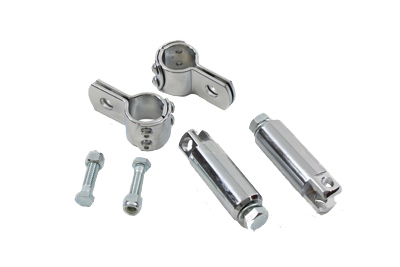 Chrome 1 1/8 in. Footpegs Mount Kit for Big Twin & XL Sportster