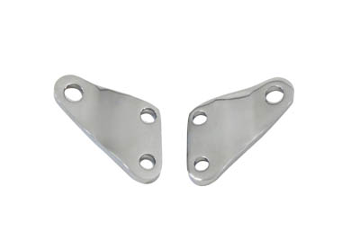 Chrome Rear Footpeg Mount Brackets Set for 1977-1984 FX-FL