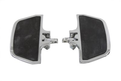 Chrome Harley Passenger Mini Footboard Set for Big Twin XL Sportster