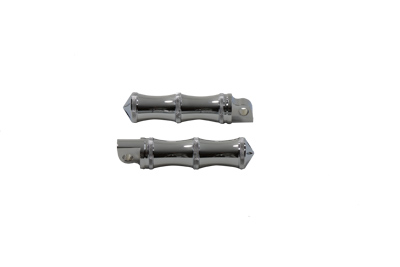 Druid Style Chrome BILLET Male Footpegs Set for Harley Chopper