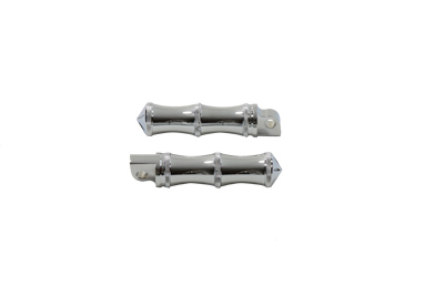 Druid Style Chrome BILLET Male Footpegs Set for Harley Chopper