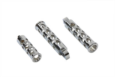 Chrome Holeshot Footpegs Shift Peg Set for Harley Customs