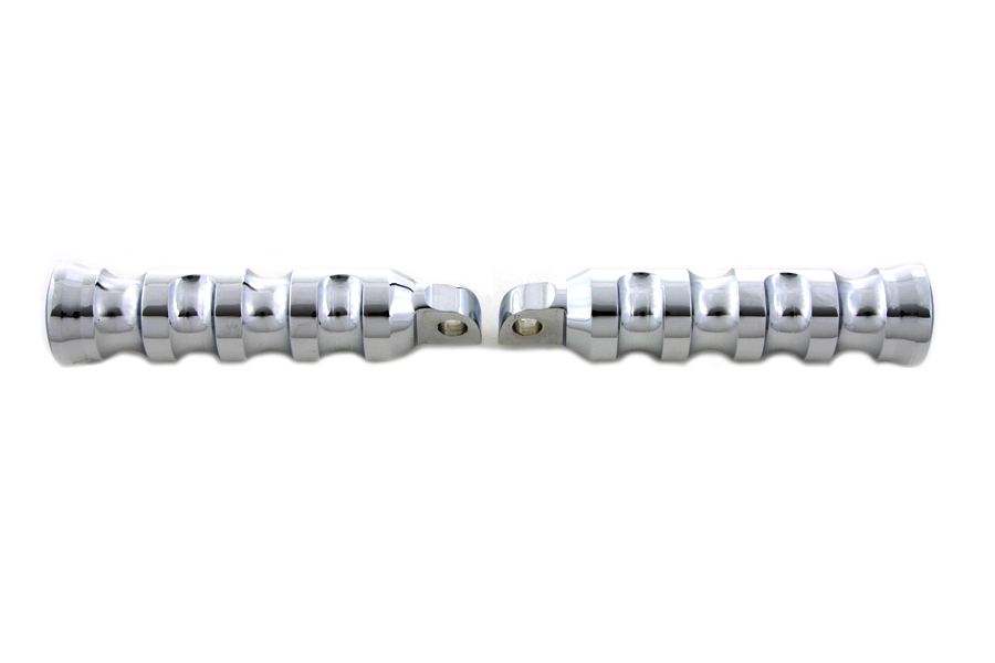Chrome Contour Grooved Deep Cut Footpeg Set