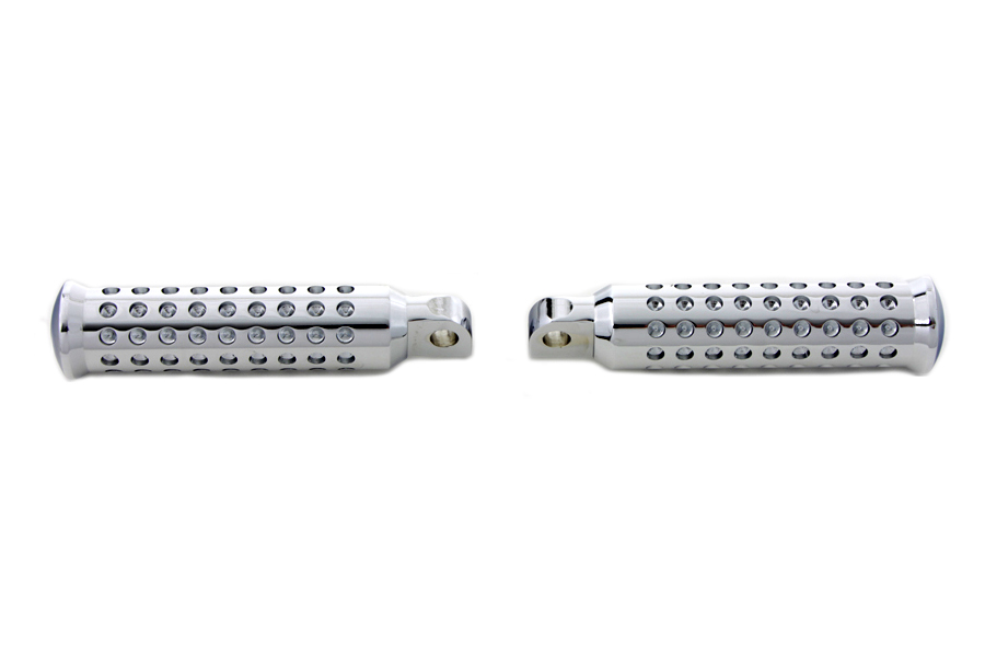Chrome Micro Holes Footpeg Set with Male End