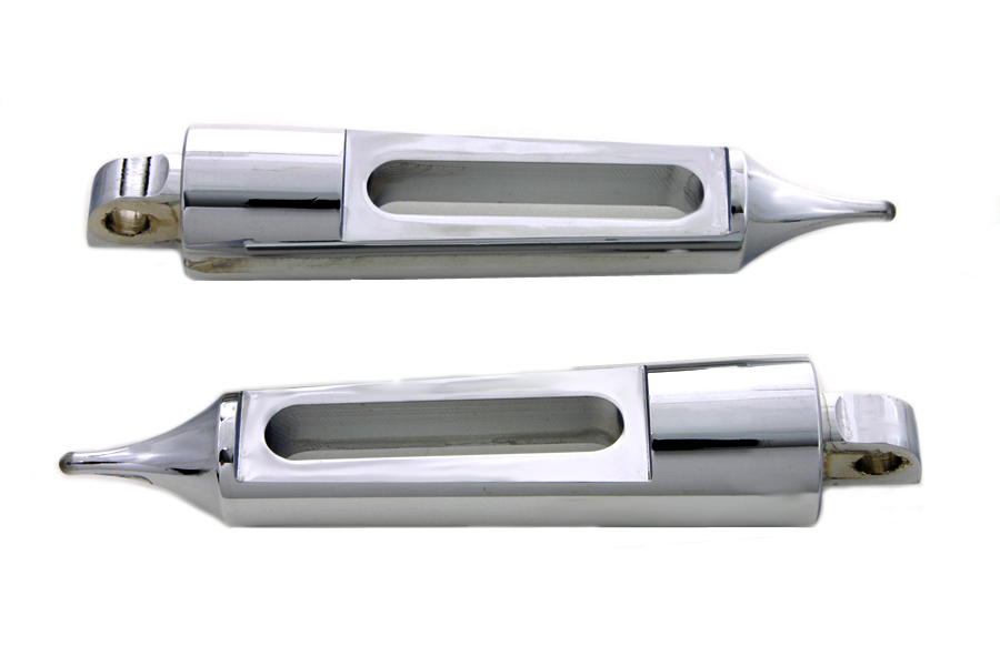 Chrome Dagger Slot Footpeg Set with Male End