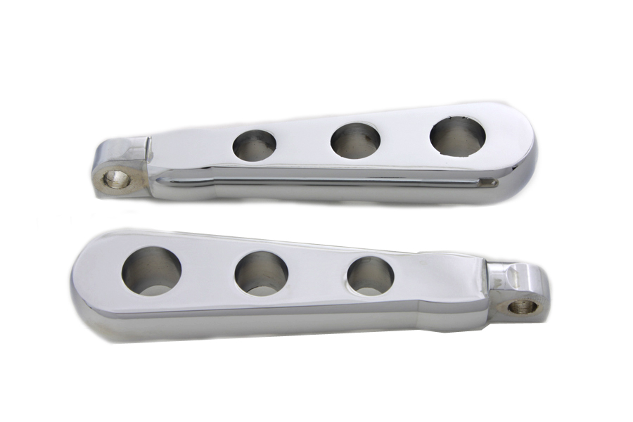 Chrome Spoon Footpeg Set for Female Mounting Block