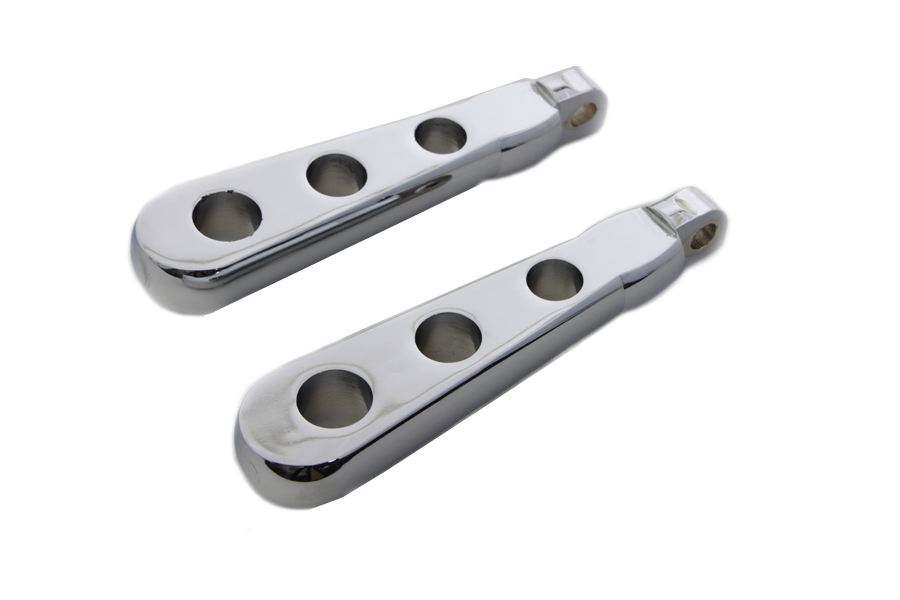 Chrome Spoon Footpeg Set for Female Mounting Block