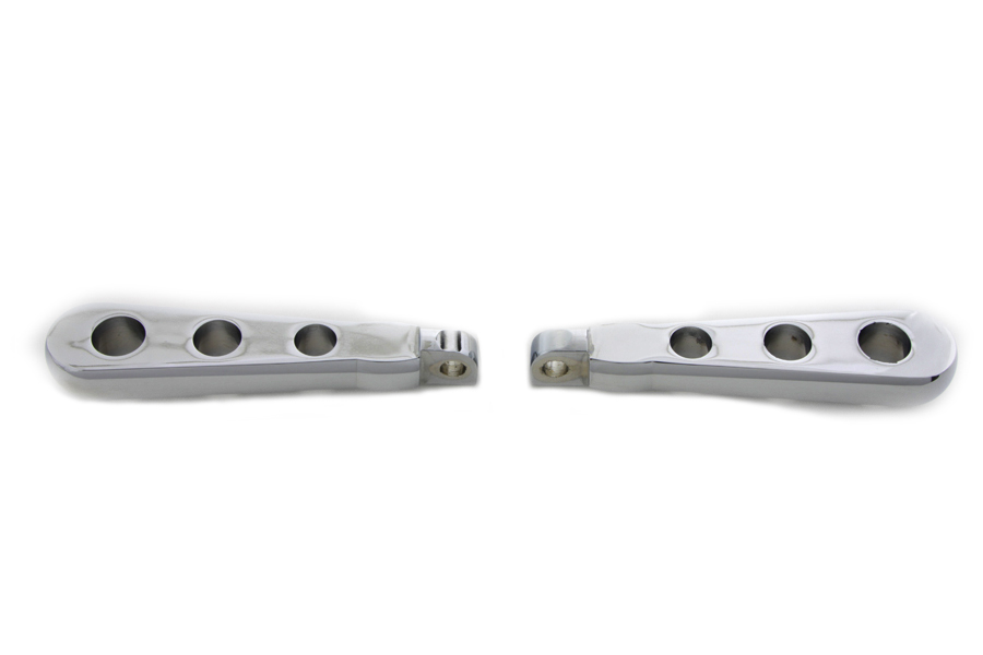Chrome Spoon Footpeg Set for Female Mounting Block