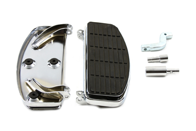 Chrome D Shaped Floorboards Kit for FL 1966-1985 Harley Big Twin