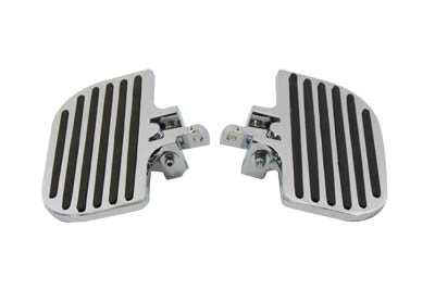 Chrome Rail Passenger Mini Floorboards Set for Harley Custom