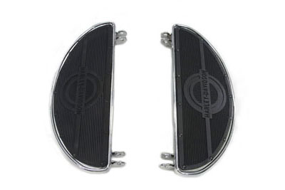 Replica Driver Footboard Set with H-D Logo for 1940-1965 Big Twins