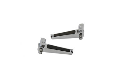 Chrome Chopper Style Footpeg Set with Male End for harleys & Customs