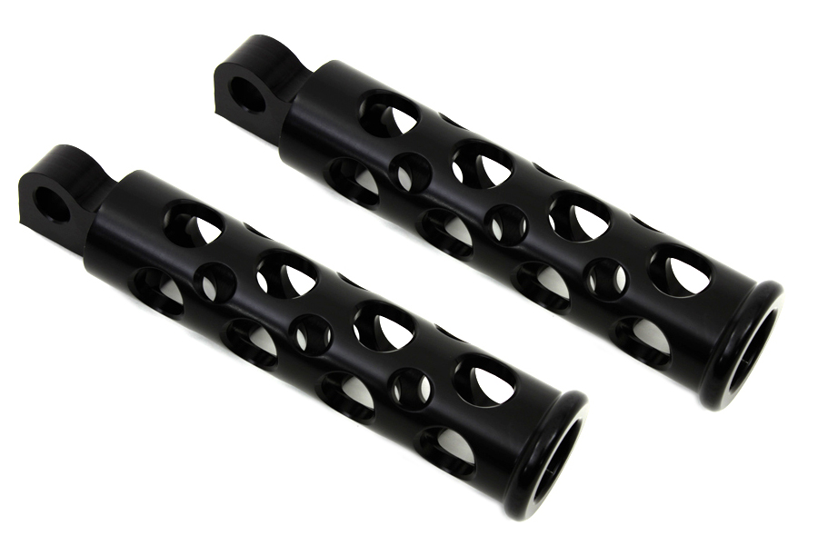 Black Hole Shot Style Footpeg Set with Male Ends