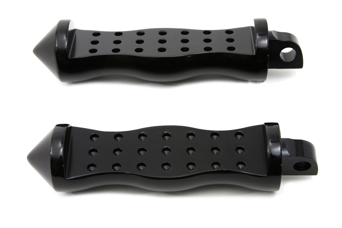 Black Form Factor Footpeg Set Druid Style Male Ends