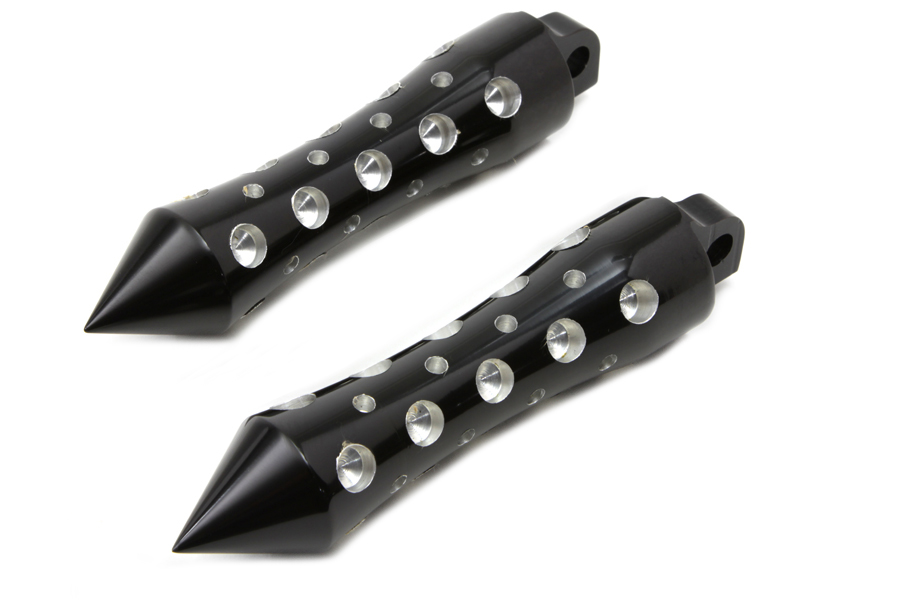 Black Agostinni Spike Style Footpeg Set