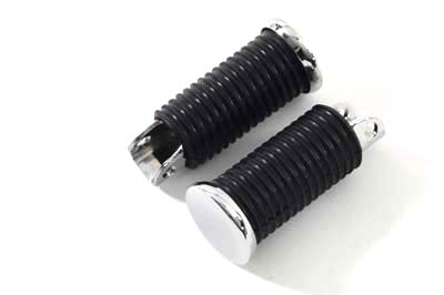 Rubber Style Driver Footpeg Set for Harley & Customs