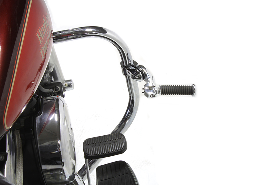 Chrome Short Angled Footpeg Mount Kit for FLT 1980-UP
