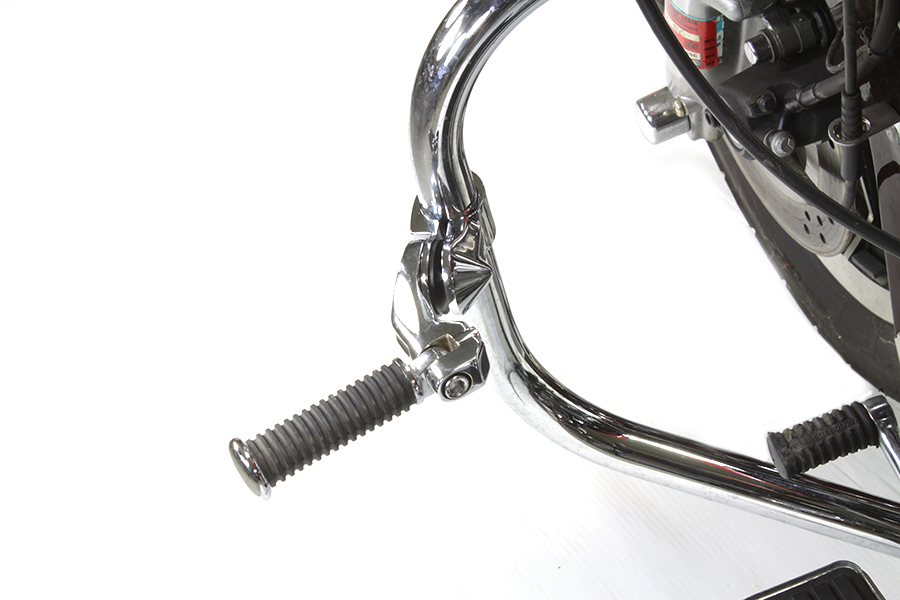Chrome Short Angled Footpeg Mount Kit for FLT 1980-UP