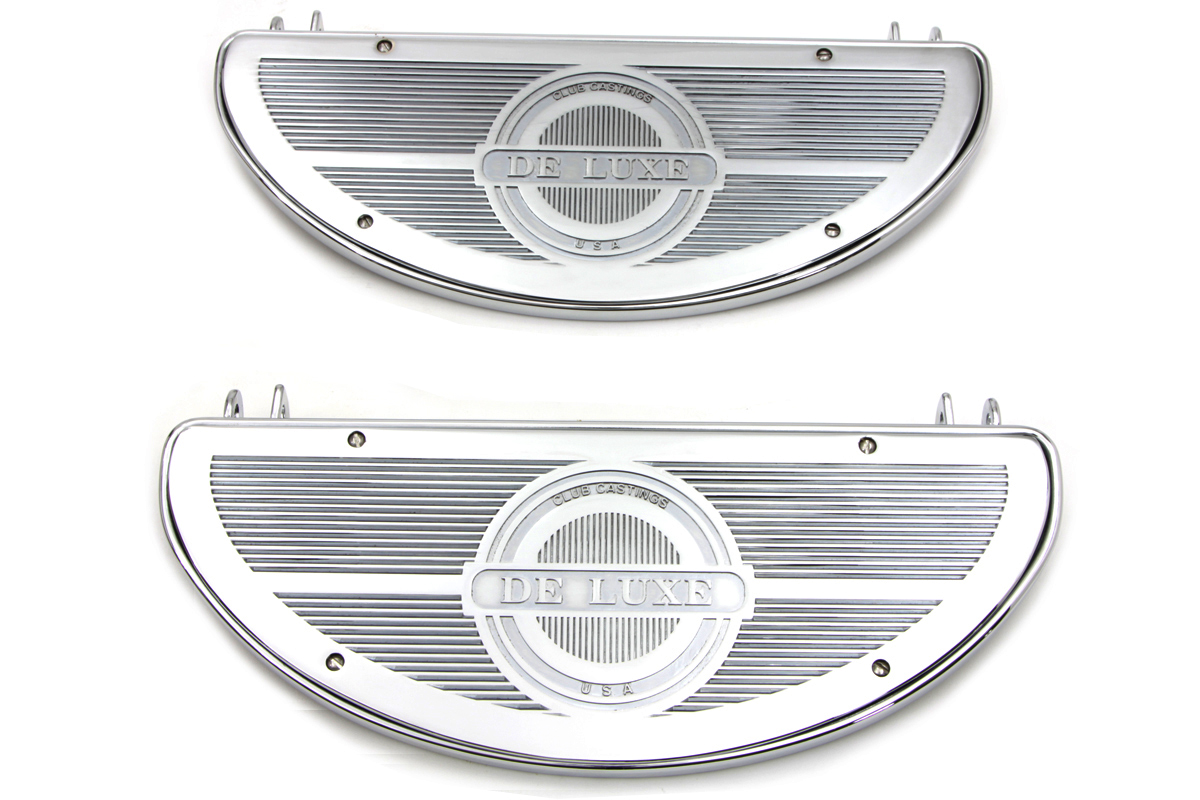 Chrome Replica Driver Half Moon Deluxe Footboard Set