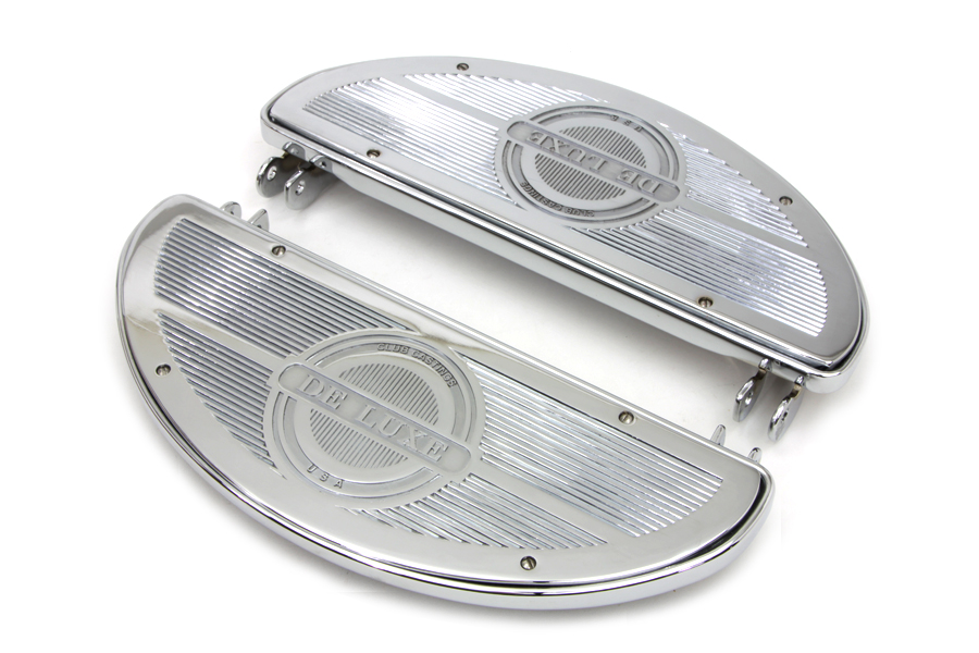 Chrome Replica Driver Half Moon Deluxe Footboard Set