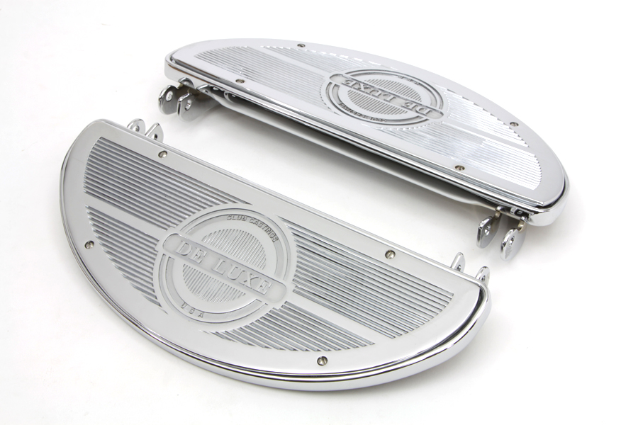 Chrome Replica Driver Half Moon Deluxe Footboard Set