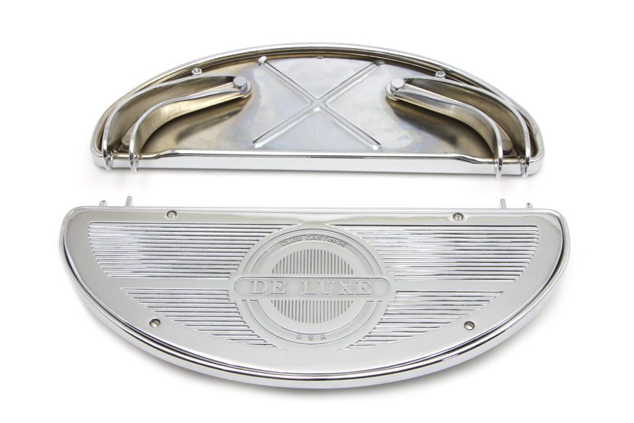 Chrome Replica Driver Half Moon Deluxe Footboard Set