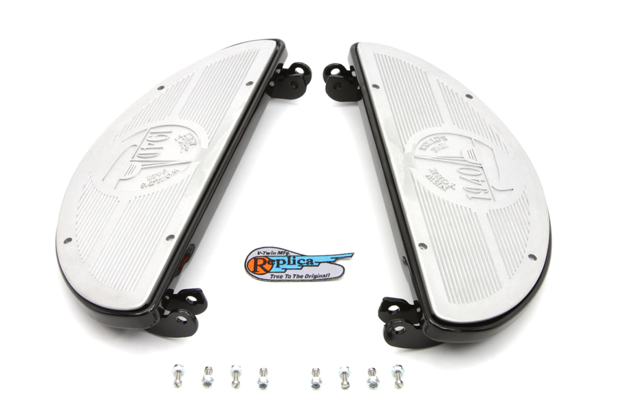 Black Replica Driver Half Moon Footboard Set w/ World's Fair Logo
