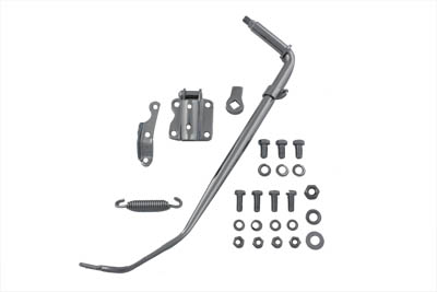 Jiffy Chrome Kickstand Assembly for Harley FL 1941-84 Big Twin