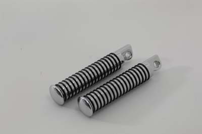 O-Ring Style Extended Footpeg Set Chrome for Harley & Customs