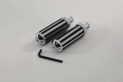 Chrome Railer Male Mount Small Footpegs for Big Twin & XL
