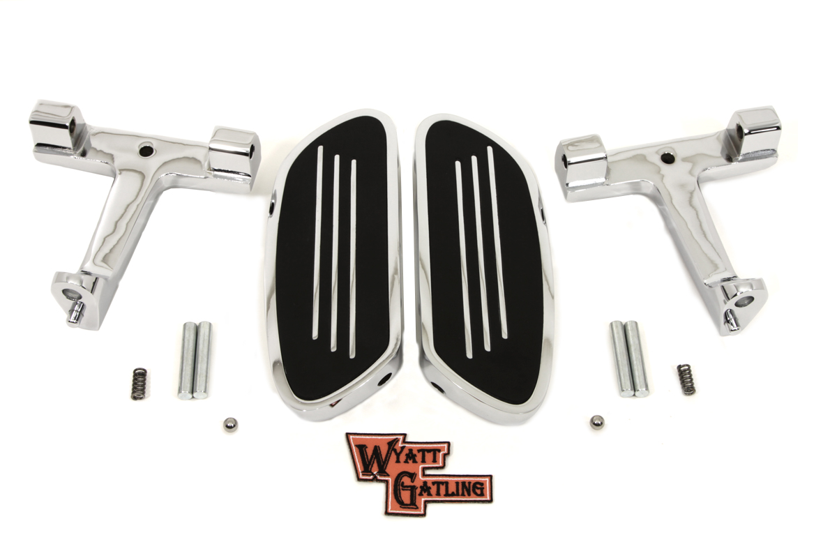 Chrome FLT 1993-UP Touring Passenger Footboard Set