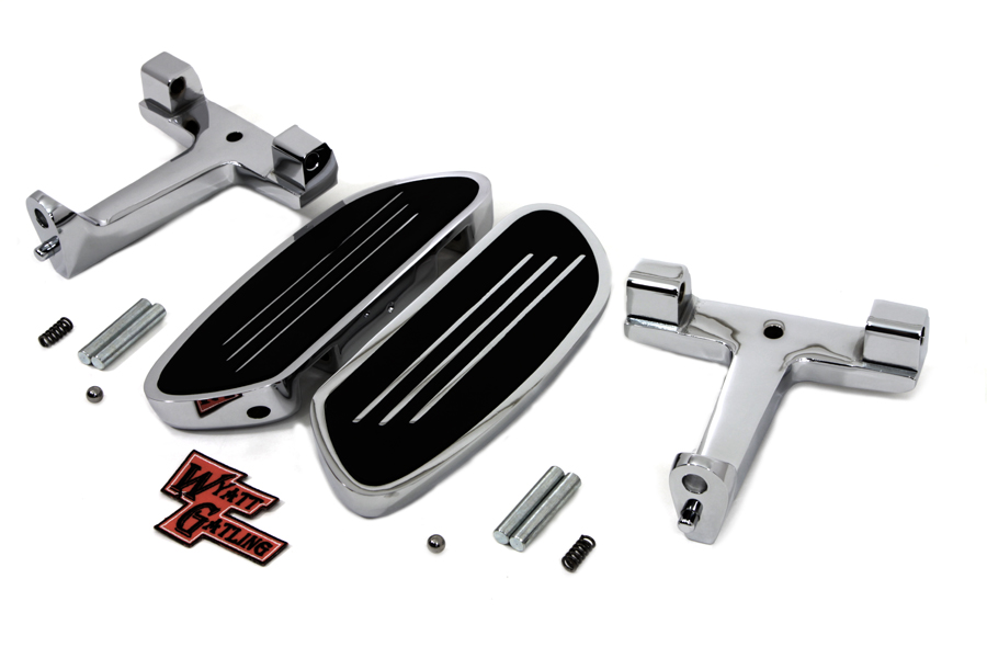 Chrome FLT 1993-UP Touring Passenger Footboard Set