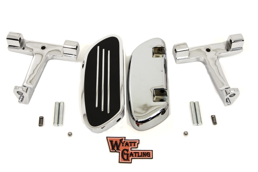 Chrome FLT 1993-UP Touring Passenger Footboard Set