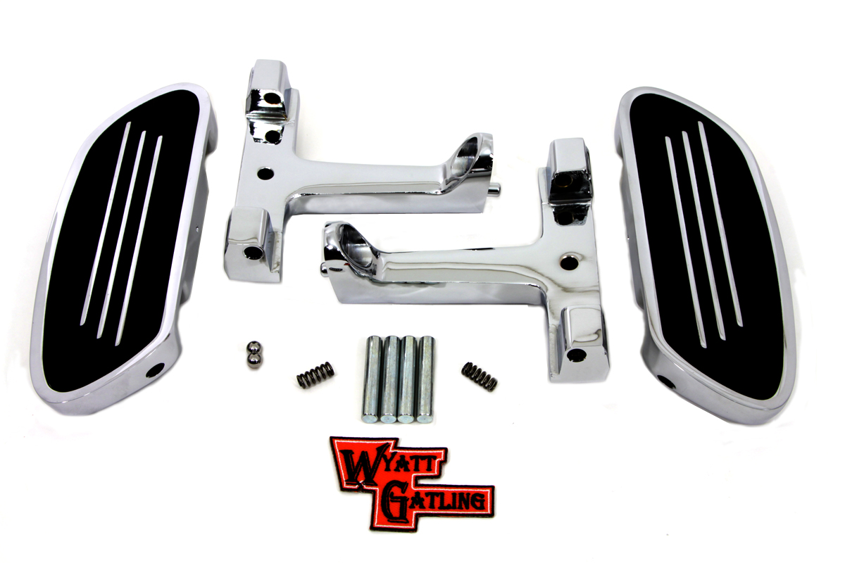 Chrome FLT 1993-UP Touring Passenger Footboard Set