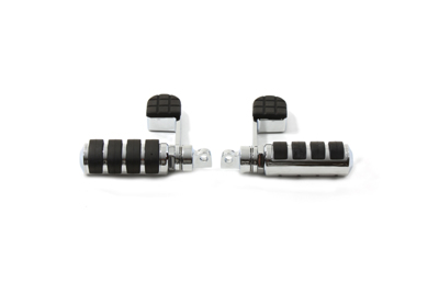 Chrome Slotted Stirrups Footrest Footpegs for Harley
