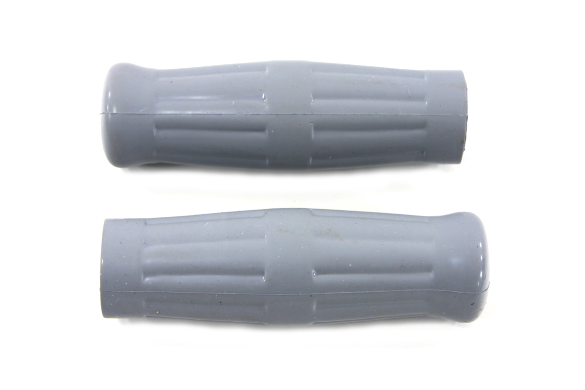 Vintage Style Grey Handlebar Grip Set for 1935-48 Big Twins & 45"