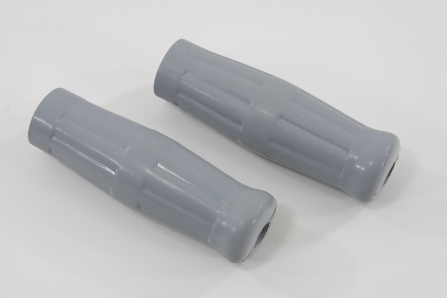 Vintage Style Grey Handlebar Grip Set for 1935-48 Big Twins & 45"