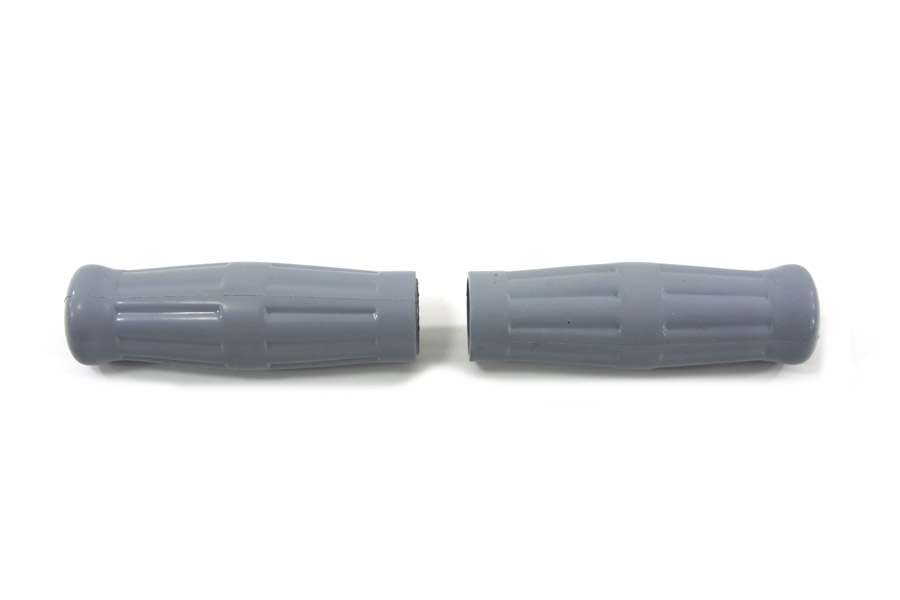 Vintage Style Grey Handlebar Grip Set for 1935-48 Big Twins & 45"