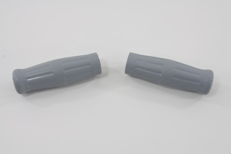 Vintage Style Grey Handlebar Grip Set for 1935-48 Big Twins & 45"