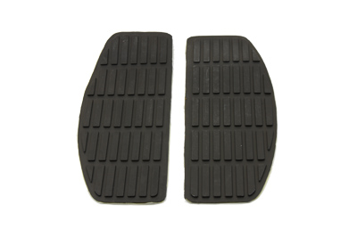 Black Rubber Floorboards Mat for 1966-up Harley Big Twin