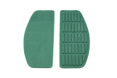 Teal Rubber Floorboards Mat for 1966-up Harley Big Twin